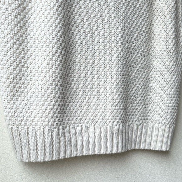 En Saison Alisa Natural Ivory Cream V-Neck Cable-Knit Sweater Vest Sz M - Picture 13 of 16